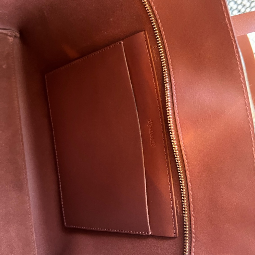 Madewell Brown Leather Tote - Picture 9 of 11